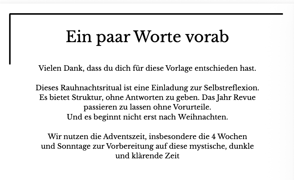 Rauhnachts-Journal